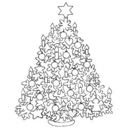 Página para colorir: árvore de Natal (Objetos) #167456 - Páginas para Colorir Imprimíveis Gratuitamente