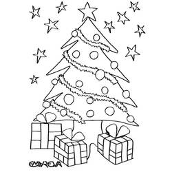 Página para colorir: árvore de Natal (Objetos) #167457 - Páginas para Colorir Imprimíveis Gratuitamente