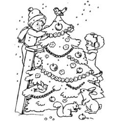 Página para colorir: árvore de Natal (Objetos) #167462 - Páginas para Colorir Imprimíveis Gratuitamente