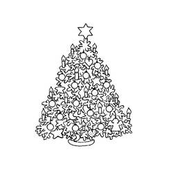 Página para colorir: árvore de Natal (Objetos) #167463 - Páginas para Colorir Imprimíveis Gratuitamente