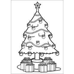 Página para colorir: árvore de Natal (Objetos) #167464 - Páginas para Colorir Imprimíveis Gratuitamente