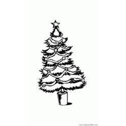 Página para colorir: árvore de Natal (Objetos) #167471 - Páginas para Colorir Imprimíveis Gratuitamente