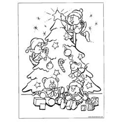 Página para colorir: árvore de Natal (Objetos) #167476 - Páginas para Colorir Imprimíveis Gratuitamente