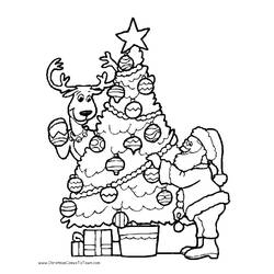 Página para colorir: árvore de Natal (Objetos) #167482 - Páginas para Colorir Imprimíveis Gratuitamente