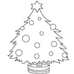 Página para colorir: árvore de Natal (Objetos) #167486 - Páginas para Colorir Imprimíveis Gratuitamente