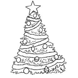 Página para colorir: árvore de Natal (Objetos) #167493 - Páginas para Colorir Imprimíveis Gratuitamente