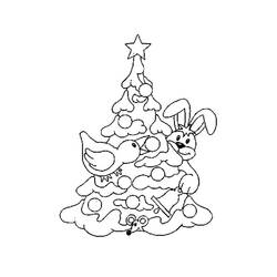 Página para colorir: árvore de Natal (Objetos) #167502 - Páginas para Colorir Imprimíveis Gratuitamente