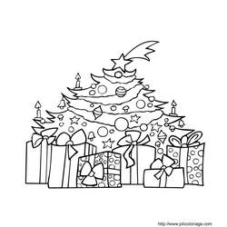 Página para colorir: árvore de Natal (Objetos) #167515 - Páginas para Colorir Imprimíveis Gratuitamente