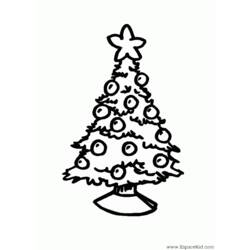 Página para colorir: árvore de Natal (Objetos) #167527 - Páginas para Colorir Imprimíveis Gratuitamente