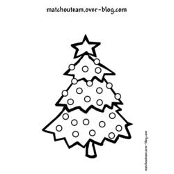 Página para colorir: árvore de Natal (Objetos) #167533 - Páginas para Colorir Imprimíveis Gratuitamente