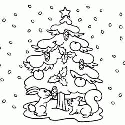 Página para colorir: árvore de Natal (Objetos) #167534 - Páginas para Colorir Imprimíveis Gratuitamente