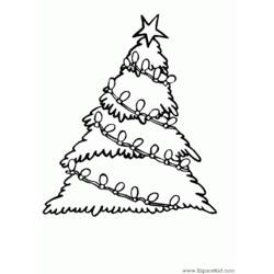 Página para colorir: árvore de Natal (Objetos) #167535 - Páginas para Colorir Imprimíveis Gratuitamente