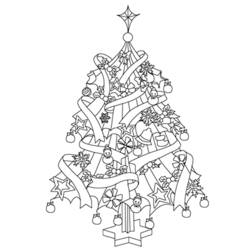 Página para colorir: árvore de Natal (Objetos) #167549 - Páginas para Colorir Imprimíveis Gratuitamente