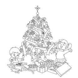 Página para colorir: árvore de Natal (Objetos) #167567 - Páginas para Colorir Imprimíveis Gratuitamente