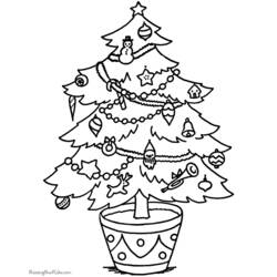 Página para colorir: árvore de Natal (Objetos) #167574 - Páginas para Colorir Imprimíveis Gratuitamente