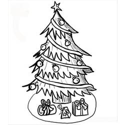 Página para colorir: árvore de Natal (Objetos) #167576 - Páginas para Colorir Imprimíveis Gratuitamente