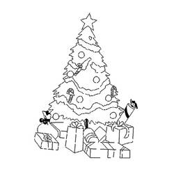Página para colorir: árvore de Natal (Objetos) #167613 - Páginas para Colorir Imprimíveis Gratuitamente