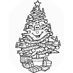 Página para colorir: árvore de Natal (Objetos) #167629 - Páginas para Colorir Imprimíveis Gratuitamente