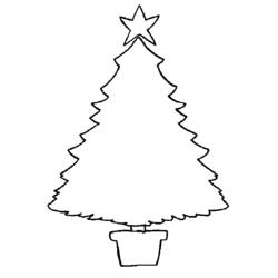 Página para colorir: árvore de Natal (Objetos) #167631 - Páginas para Colorir Imprimíveis Gratuitamente