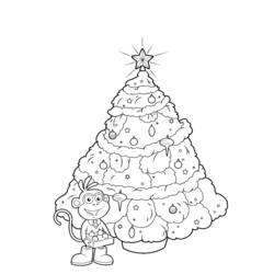 Página para colorir: árvore de Natal (Objetos) #167661 - Páginas para Colorir Imprimíveis Gratuitamente