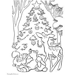 Página para colorir: árvore de Natal (Objetos) #167718 - Páginas para Colorir Imprimíveis Gratuitamente