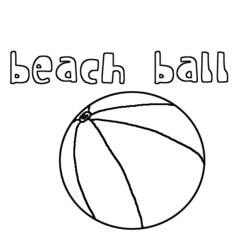 Página para colorir: bola de praia (Objetos) #169180 - Páginas para Colorir Imprimíveis Gratuitamente