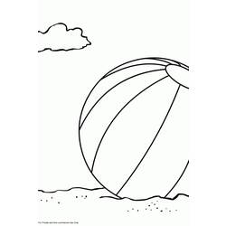 Página para colorir: bola de praia (Objetos) #169184 - Páginas para Colorir Imprimíveis Gratuitamente