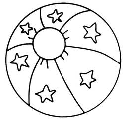 Desenho Bola de Praia (Objetos) #207068 para imprimir e colorir