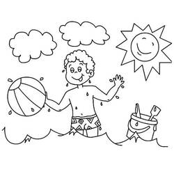 Desenho Bola de Praia (Objetos) #207080 para imprimir e colorir