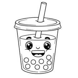 Desenho Bubble Tea (Objetos) #221513 para imprimir e colorir