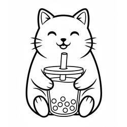 Desenho Bubble Tea (Objetos) #221517 para imprimir e colorir