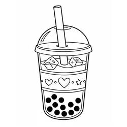 Desenho Bubble Tea (Objetos) #221520 para imprimir e colorir
