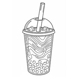 Desenho Bubble Tea (Objetos) #221521 para imprimir e colorir