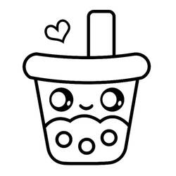 Desenho Bubble Tea (Objetos) #221523 para imprimir e colorir