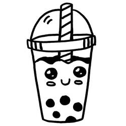 Desenho Bubble Tea (Objetos) #221524 para imprimir e colorir