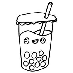 Desenho Bubble Tea (Objetos) #221533 para imprimir e colorir