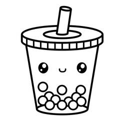Desenho Bubble Tea (Objetos) #221536 para imprimir e colorir