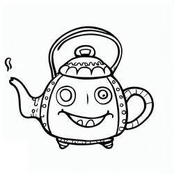 Desenhos para colorir: Bule - Páginas para Colorir Imprimíveis Gratuitamente