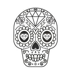 Desenhos para colorir: Caveira - Páginas para Colorir Imprimíveis Gratuitamente