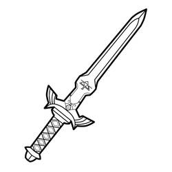 Desenhos para colorir: Espada - Páginas para Colorir Imprimíveis Gratuitamente