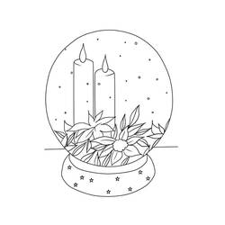 Desenhos para colorir: Globo de Neve - Páginas para Colorir Imprimíveis Gratuitamente