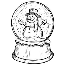 Desenho Globo de Neve (Objetos) #202650 para imprimir e colorir
