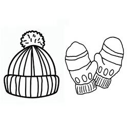 Desenhos para colorir: Gorro de Inverno - Páginas para Colorir Imprimíveis Gratuitamente