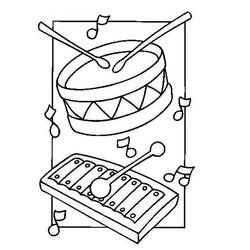 Página para colorir: Instrumentos musicais (Objetos) #167117 - Páginas para Colorir Imprimíveis Gratuitamente