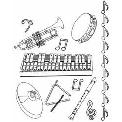 Página para colorir: Instrumentos musicais (Objetos) #167126 - Páginas para Colorir Imprimíveis Gratuitamente