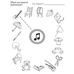 Página para colorir: Instrumentos musicais (Objetos) #167359 - Páginas para Colorir Imprimíveis Gratuitamente
