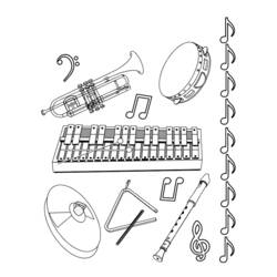 Página para colorir: Instrumentos musicais (Objetos) #167360 - Páginas para Colorir Imprimíveis Gratuitamente
