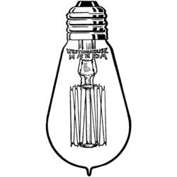 Página para colorir: Lâmpada elétrica (Objetos) #119493 - Páginas para Colorir Imprimíveis Gratuitamente