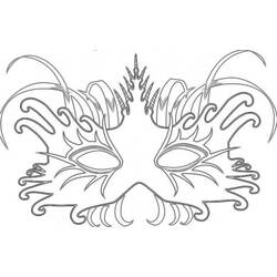 Página para colorir: Máscara (Objetos) #120474 - Páginas para Colorir Imprimíveis Gratuitamente