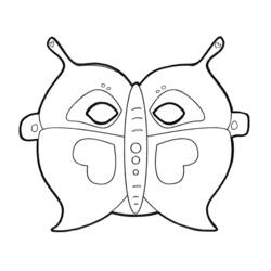 Página para colorir: Máscara (Objetos) #120676 - Páginas para Colorir Imprimíveis Gratuitamente